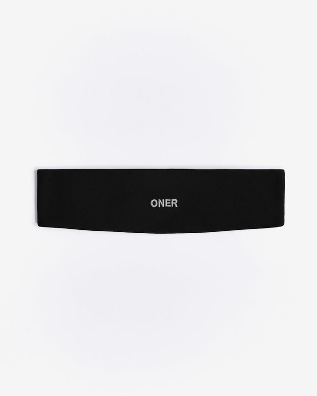 SoftMotion™ Headband with Gray Logo | Black
