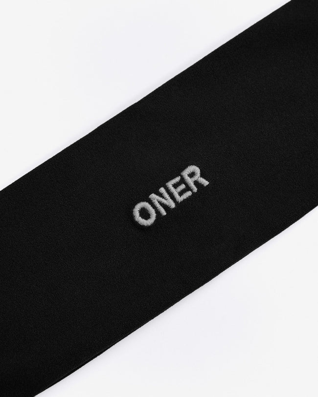 SoftMotion™ Headband with Gray Logo | Black
