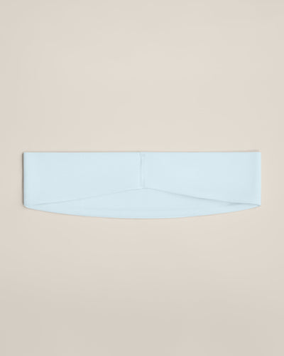 SoftMotion™ Headband with Grey Logo | Cloud Blue