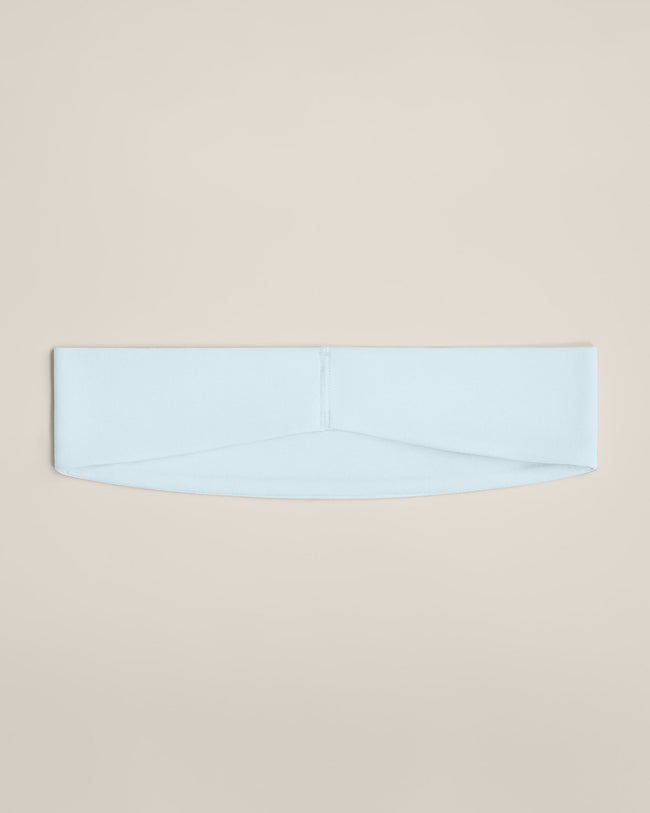 SoftMotion™ Headband with Grey Logo | Cloud Blue