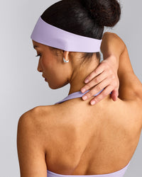 SoftMotion™ Headband with Grey Logo | Lavender Purple