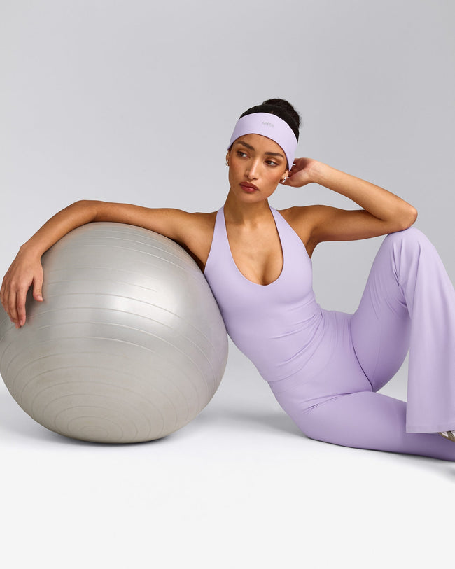 SoftMotion™ Headband with Grey Logo | Lavender Purple