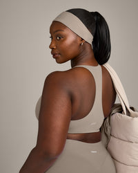 SoftMotion™ Headband with Grey Logo | Minky