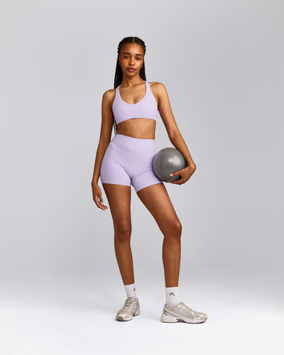 SoftMotion™ Bralette with Grey Logo | Lavender Purple