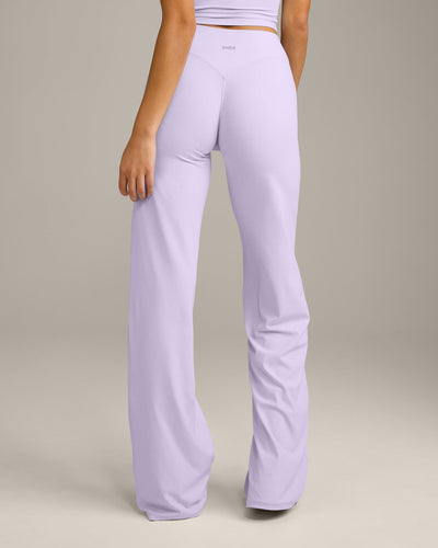 SoftMotion™ Straight Leg Bottoms with Grey Logo | Lavender Purple