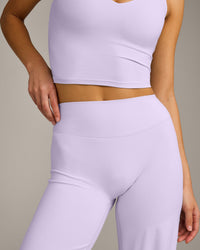 SoftMotion™ Straight Leg Bottoms with Grey Logo | Lavender Purple