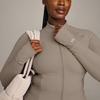 SoftMotion™ Jacket with Grey Logo | Minky