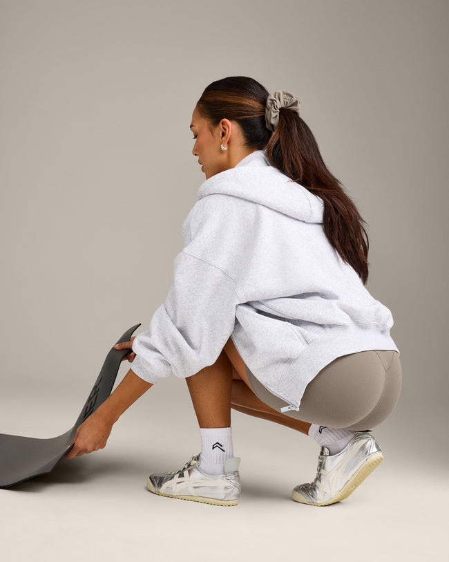 SoftMotion™ Scrunchie with Grey Logo | Minky