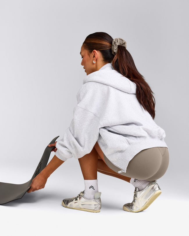 SoftMotion™ Scrunchie with Grey Logo | Minky