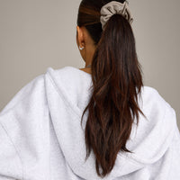 SoftMotion™ Scrunchie with Grey Logo | Minky