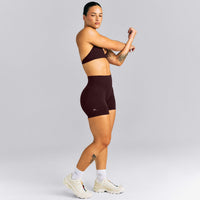 EnhanceLift™ Seamless High Rise Shorts New Branding | Plum Brown