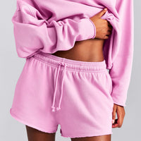 Cotton Vintage Lounge Shorts | Rose Pink