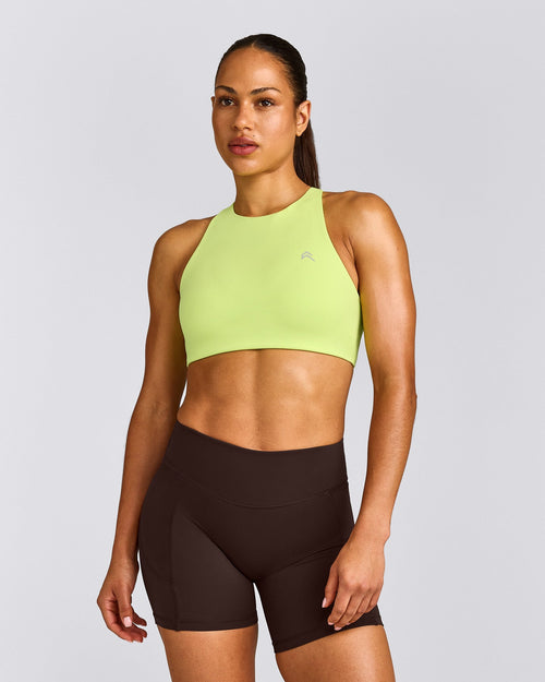 EasyLift™ High Neck Sports Bra | Citrus Green