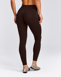 EnhanceLift™ Seamless Leggings with Grey Logo | 70% Cocoa