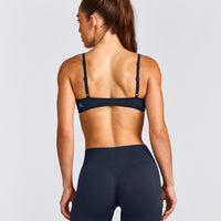 EnhanceLift™ Seamless Minimal Bralette with Grey Logo | True Blue