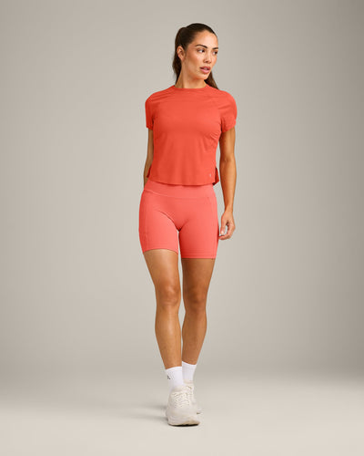 PrecisionMove™ Short Sleeve Top | Coral