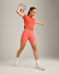PrecisionMove™ Short Sleeve Top | Coral