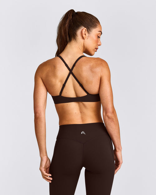 UnifiedMove™ Cross Back Sports Bra | 70% Cocoa