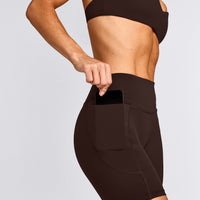 UnifiedMove™ Pocket Shorts 6" with Bonding with Reflective Logo | 70% Cocoa