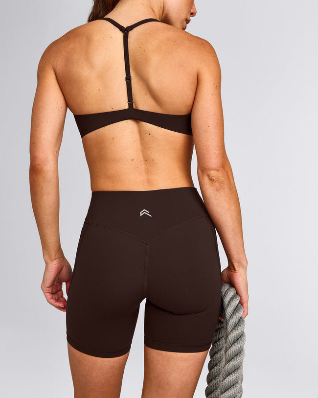 UnifiedMove™ Pocket Shorts 6" with Bonding with Reflective Logo | 70% Cocoa