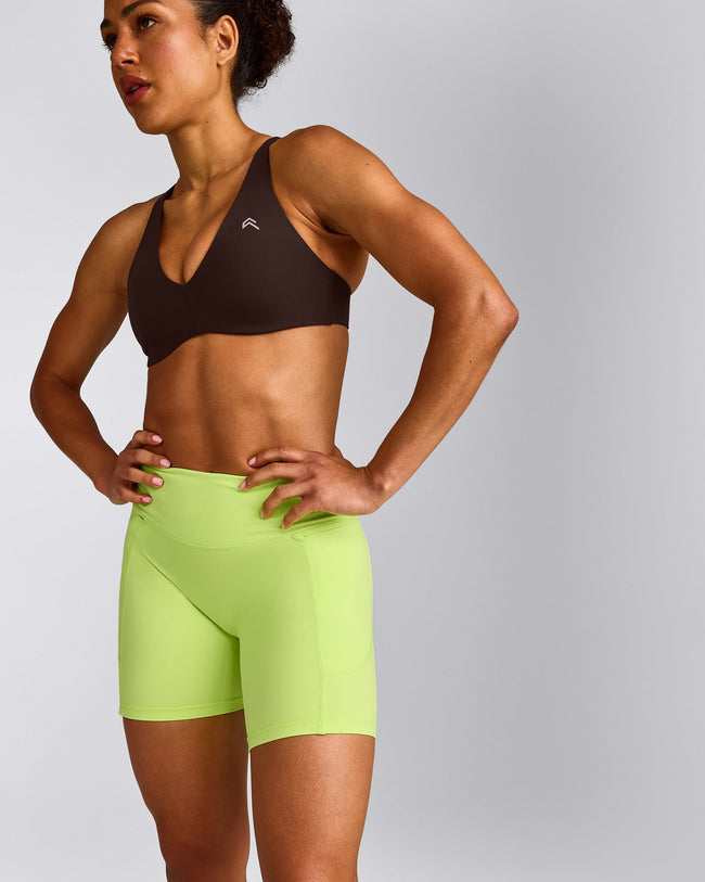UnifiedMove™ Pocket Shorts 6" with Bonding with Reflective Logo | Citrus Green