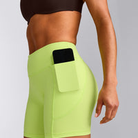 UnifiedMove™ Pocket Shorts 6" with Bonding with Reflective Logo | Citrus Green