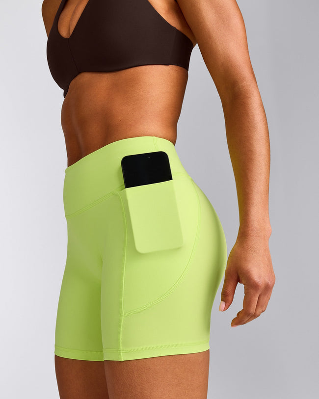 UnifiedMove™ Pocket Shorts 6" with Bonding with Reflective Logo | Citrus Green