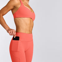 UnifiedMove™ Pocket Shorts 6" with Bonding with Reflective Logo | Light Charged Coral