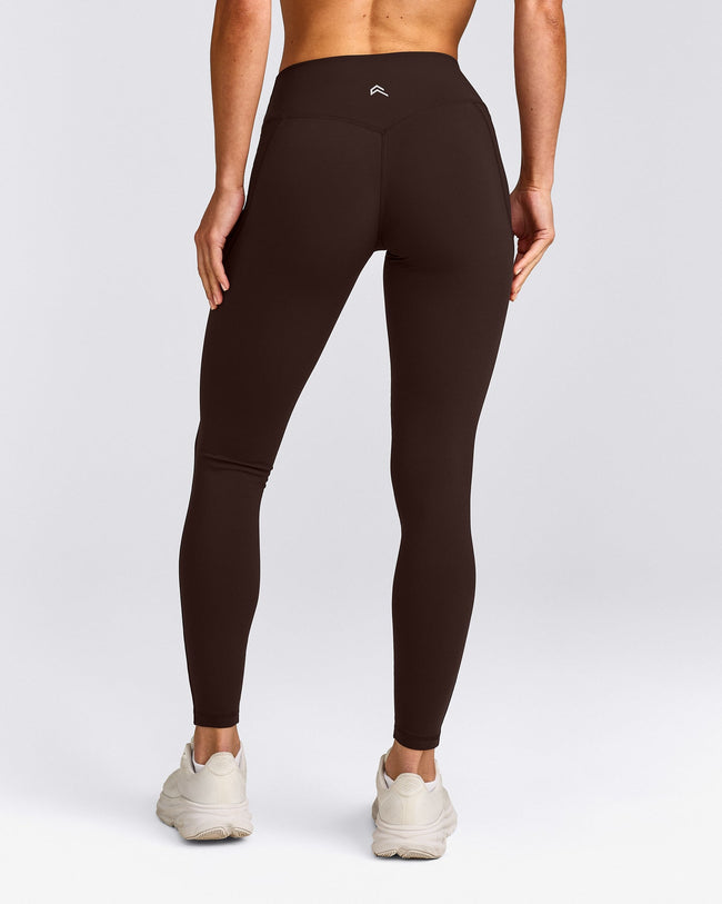 UnifiedMove™ Pocket Leggings with Bonding with Reflective Logo | 70% Cocoa