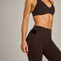 UnifiedMove™ Pocket Leggings with Bonding with Reflective Logo | 70% Cocoa
