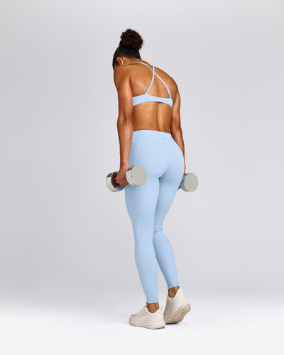 UnifiedMove™ Pocket Leggings with Bonding with Reflective Logo | Powdered Blue