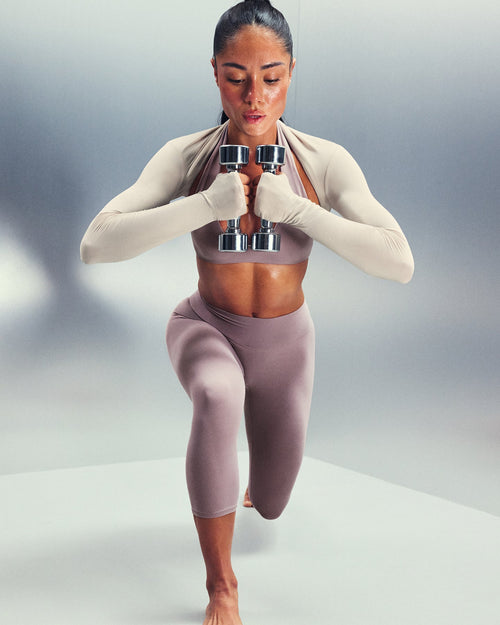 SoftMotion™ 3/4 Length Leggings | Dusty Purple