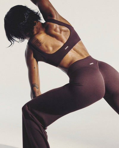 SoftMotion™ Wrap Straight Leg Pants New Branding | Plum Brown