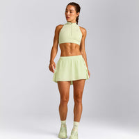 EasyLift™ Zip High Neck Sports Bra | Meadow Mist Green