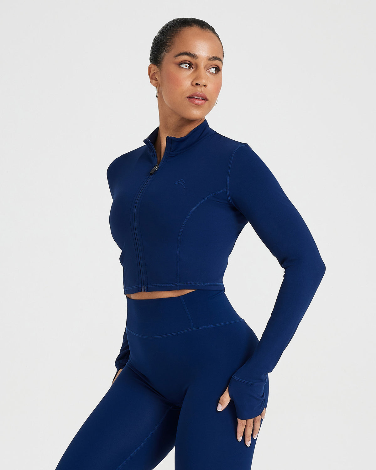 Blue Cropped Jacket Women's - Midnight | Oner Active