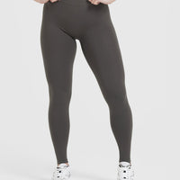 Timeless High Waisted Leggings | Deep Taupe
