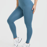 Timeless High Waisted Leggings | Moonstone Blue