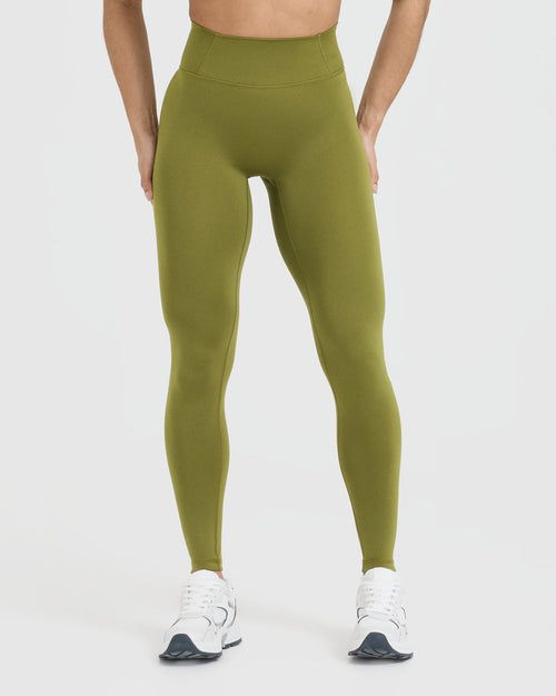 Oner Modal Timeless High Waisted Leggings | Olive Green