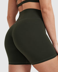 Timeless High Waisted Shorts 6" | Khaki