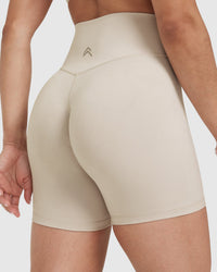 Timeless High Waisted Shorts 6" | Sand