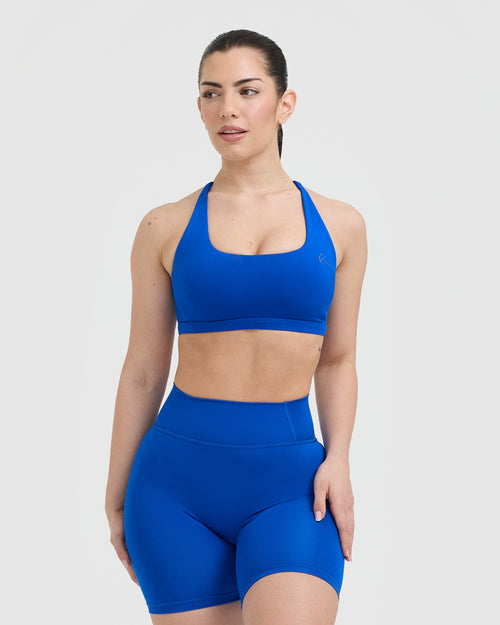 Oner Modal Timeless Square Neck Sports Bra | Cobalt