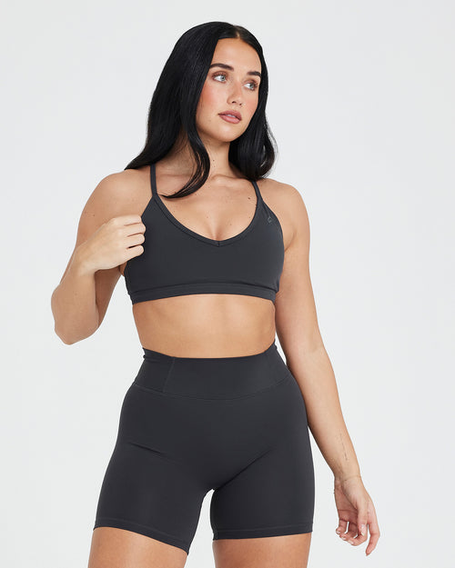 Oner Modal Timeless Strappy Bralette | Coal
