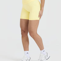UnifiedMove™ High Waisted Shorts 6" | Sherbert Yellow