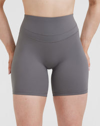 UnifiedMove™ High Waisted Shorts 6" | Ash Grey