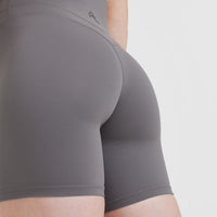 UnifiedMove™ High Waisted Shorts 6" | Ash Grey