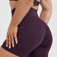 UnifiedMove™ High Waisted Shorts 6" | Blackberry Purple
