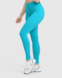 UnifiedMove™ Wrap Leggings | Aqua Blue