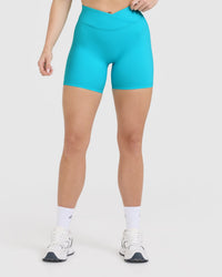 UnifiedMove™ Wrap Shorts 6" | Aqua Blue