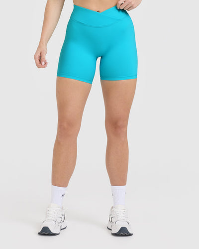 UnifiedMove™ Wrap Shorts 6" | Aqua Blue