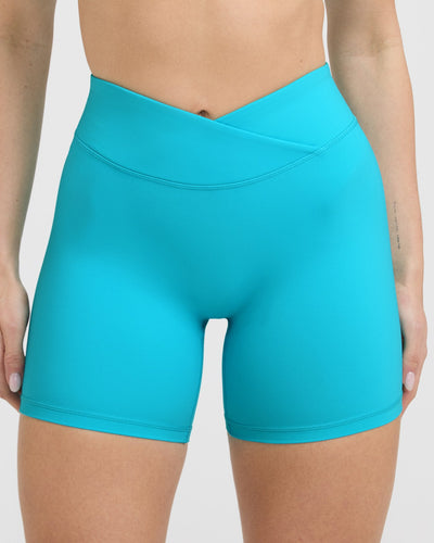 UnifiedMove™ Wrap Shorts 6" | Aqua Blue